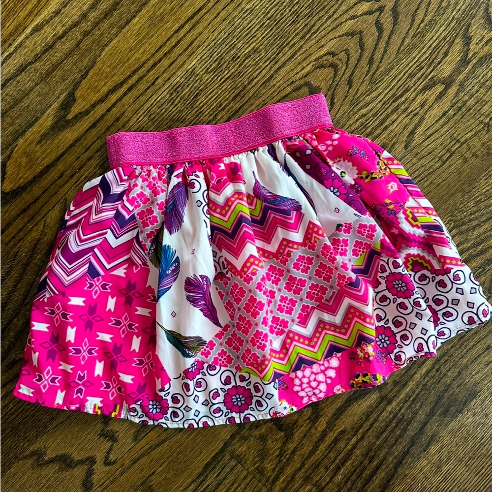 Little Girl Pink Paisly Skirt Worn Once